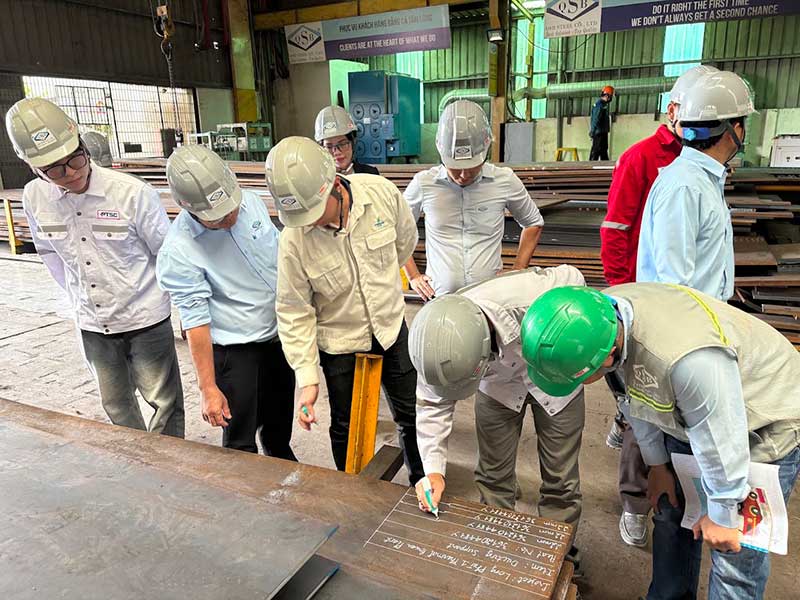 Lễ First Cut cho hạng mục kết cấu platform và support của ducting
