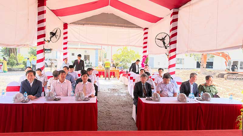 Lễ khởi công xây dựng nhà xưởng Công ty Cổ phần Dệt lưới Sài Gòn tại Tây Ninh